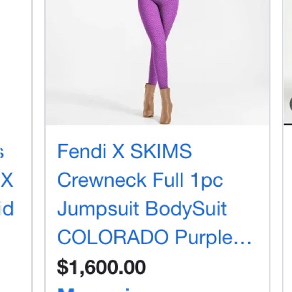 This is a skims X fendi jumpsuit worth 1500 but I am willing to negotiate
